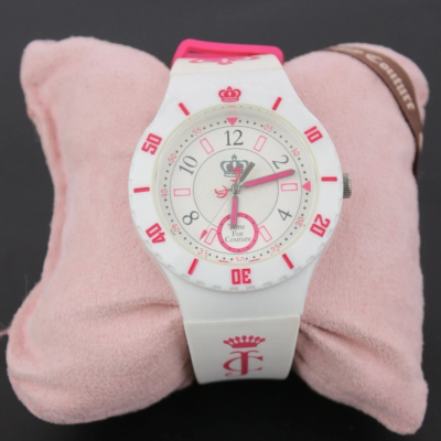 Juicy Couture Y2K Taylor White Jelly Strap Watch