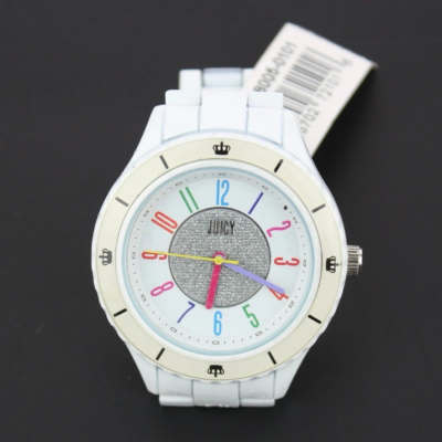 Juicy Couture Rainbow Number Silver Metal Watch