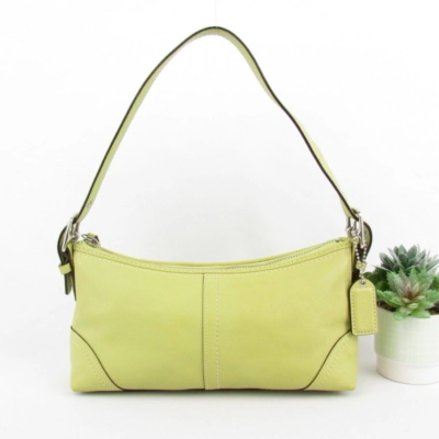 Authentic Coach Y2K Lime Green Leather Demi Bag