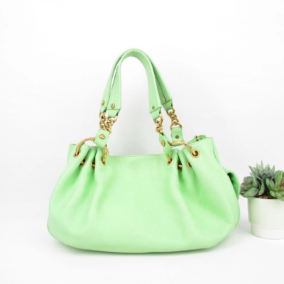 Juicy Couture Vintage Green Leather Bag