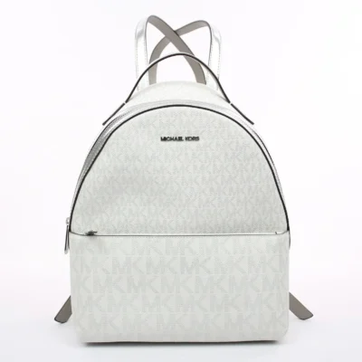 Michael Kors Silver Logo Backpack