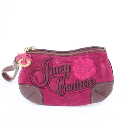 Juicy Couture Y2K Vintage Suede Wristlet