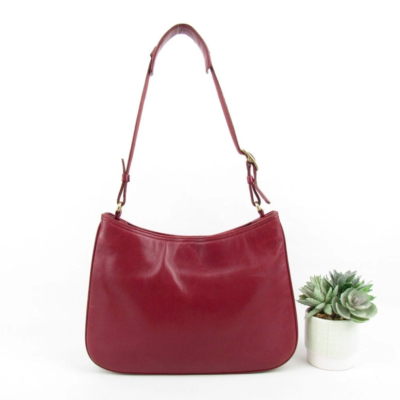 Authentic Coach Y2K Vintage Red Smooth Leather Bag