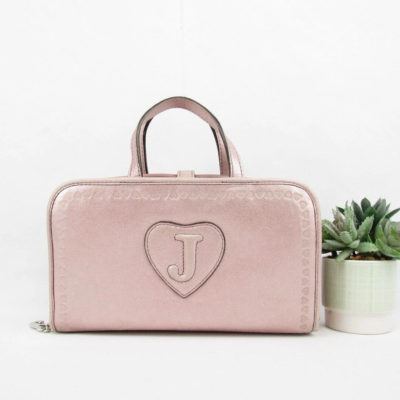 Authentic Juicy Couture Rose Gold Make Up / Travel Bag