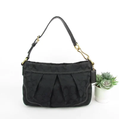 Authentic Coach Vintage Black Signature Bag