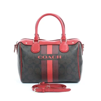 Coach Varsity Stripe Bennett Satchel Bag