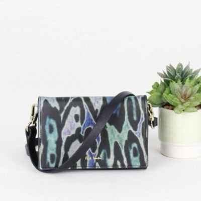 Paul Smith Leopard Print Leather Crossbody Bag
