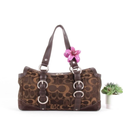 Coach Y2K Signature Brown Chelsea Duffle Handbag