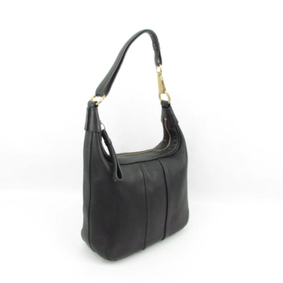 Coach Black Leather Hobo Bag